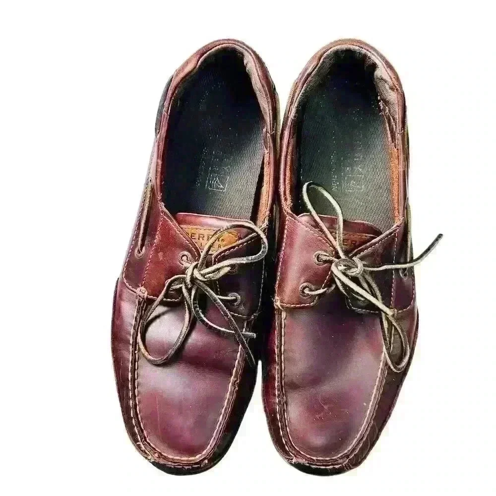 Sperry Top-Sider Men's Boat Shoes Brown Leather Size 12 Casual